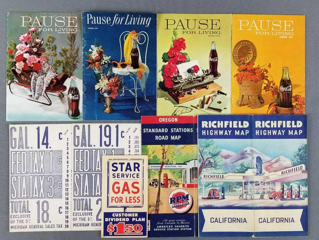 Group of tax rate signs, maps, magazines (1 of 5)