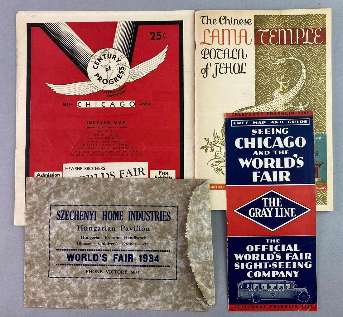 Group of 4 1933 Century of Progress Worlds Fair (1 of 7)