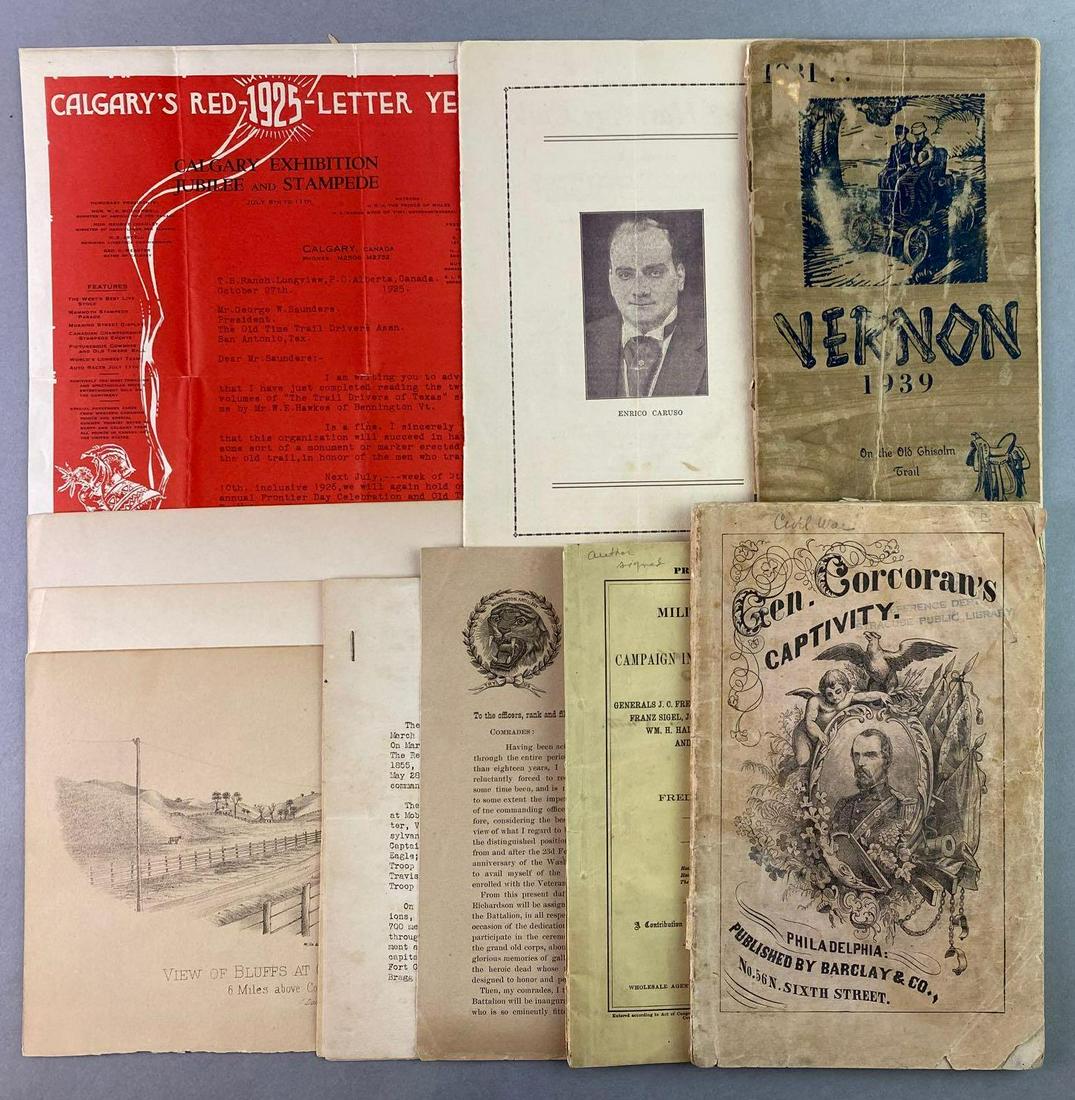 Group of Miscellaneous Ephemera Civil War Caruso (1 of 13)