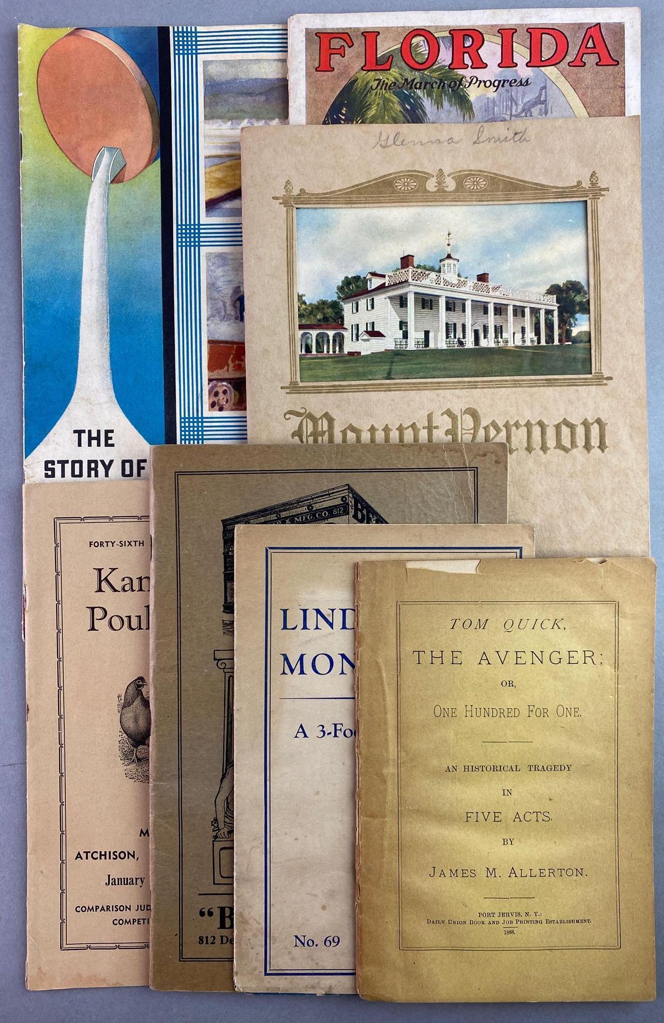 Group of 7 Booklets Lindbergh Worlds Fair Mount Vernon (1 of 18)
