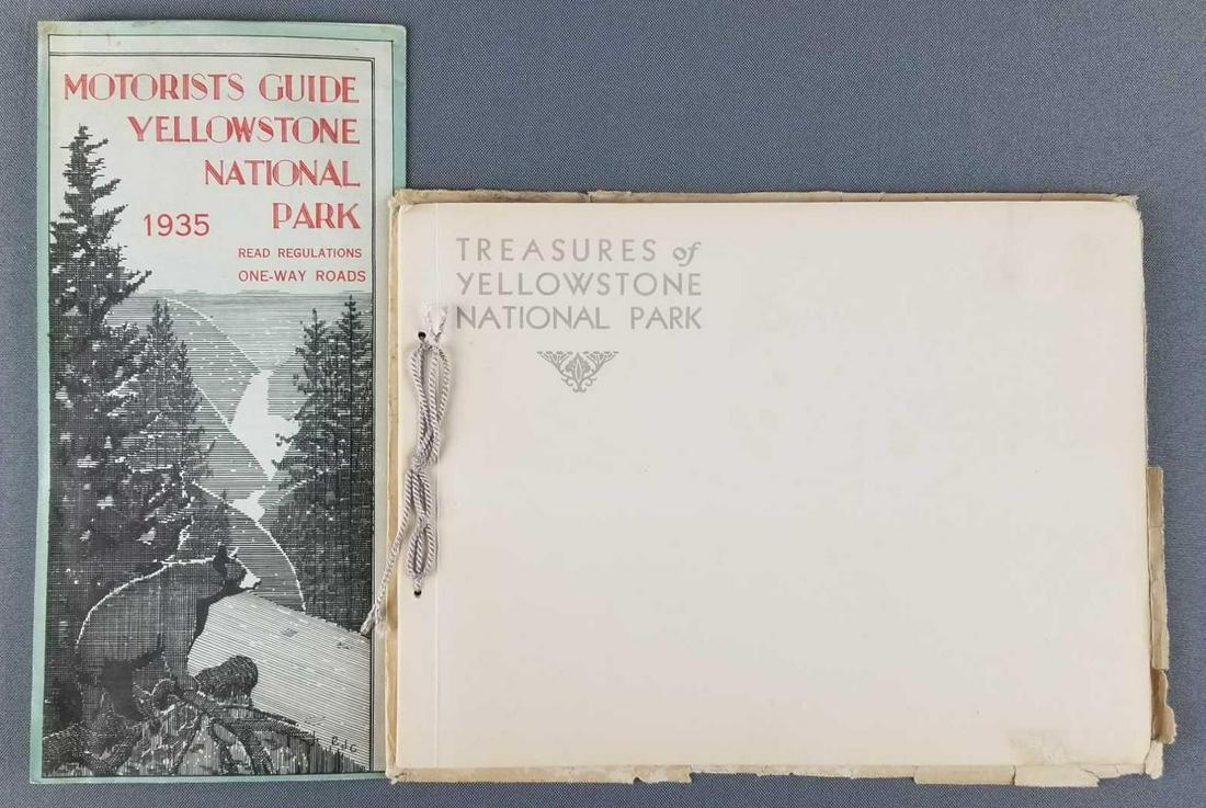 1935 Yellowstone map and booklet of pictures (1 of 6)