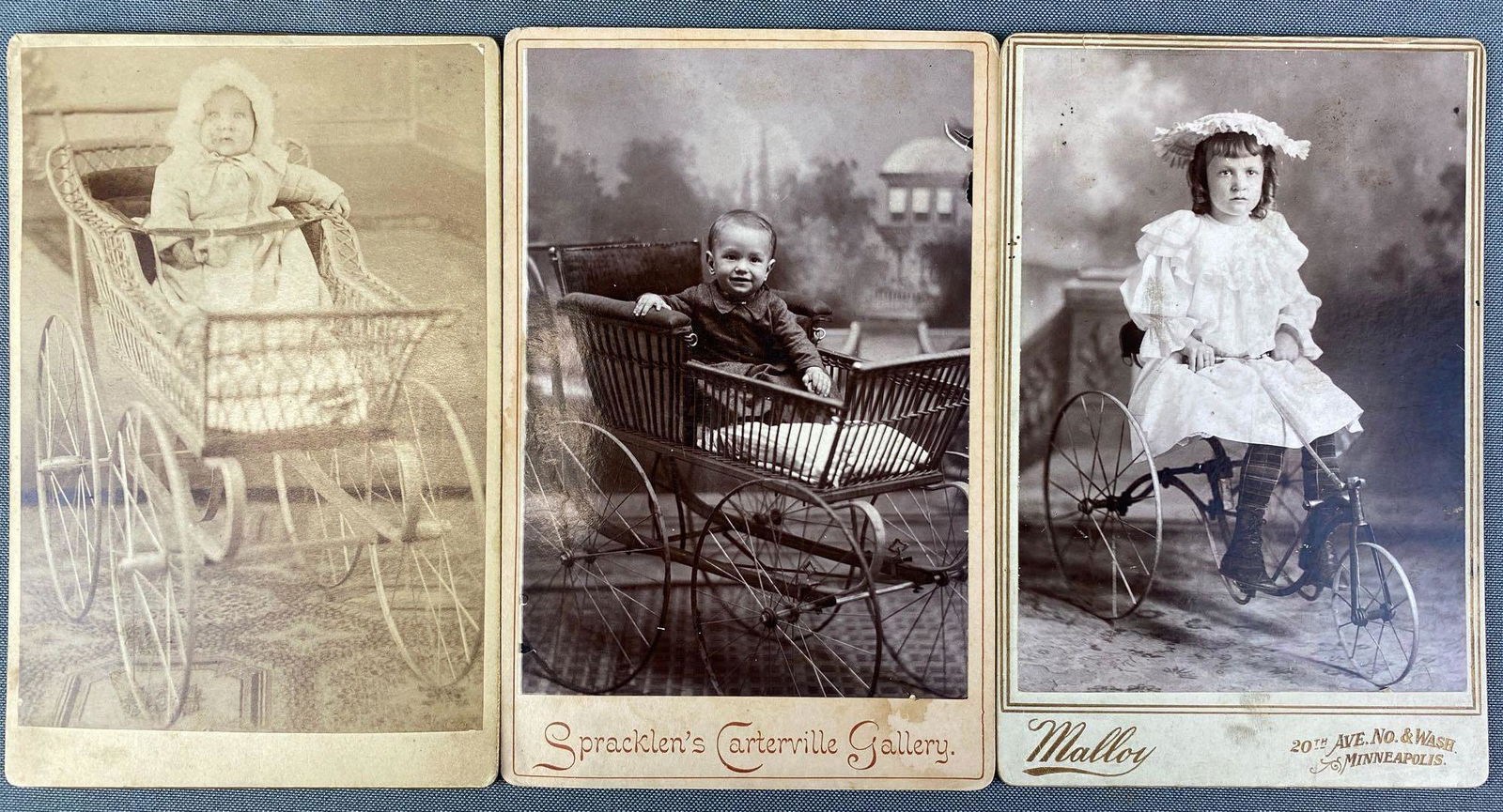 Group of 3 Cabinet Cards (1 of 4)
