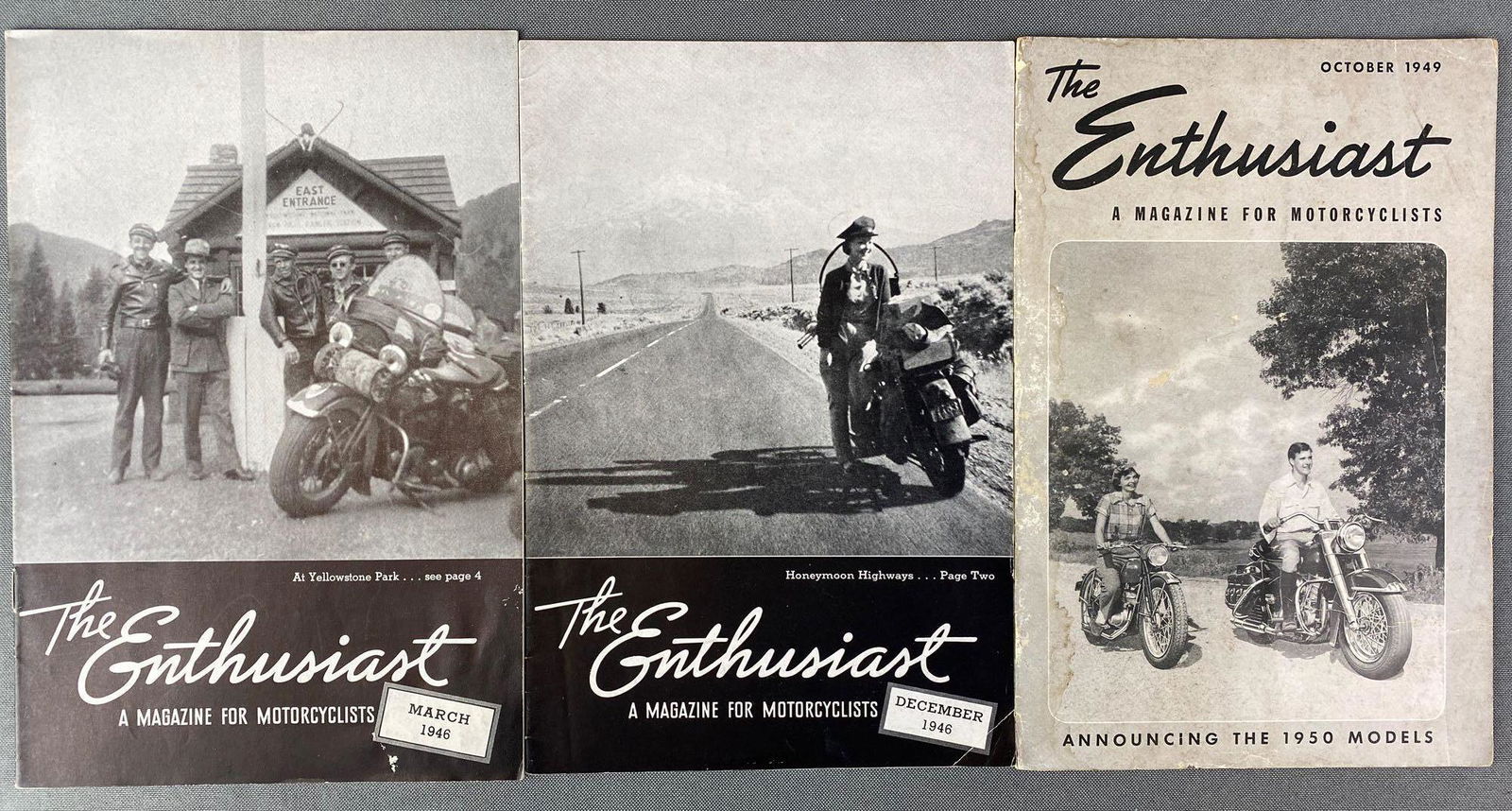 Group of 3 Harley Davidson Motorcycle The Enthusiast (1 of 4)