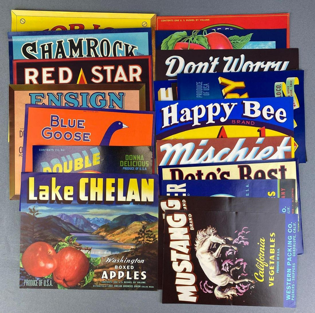 Group of Fruit Crate Labels (1 of 6)