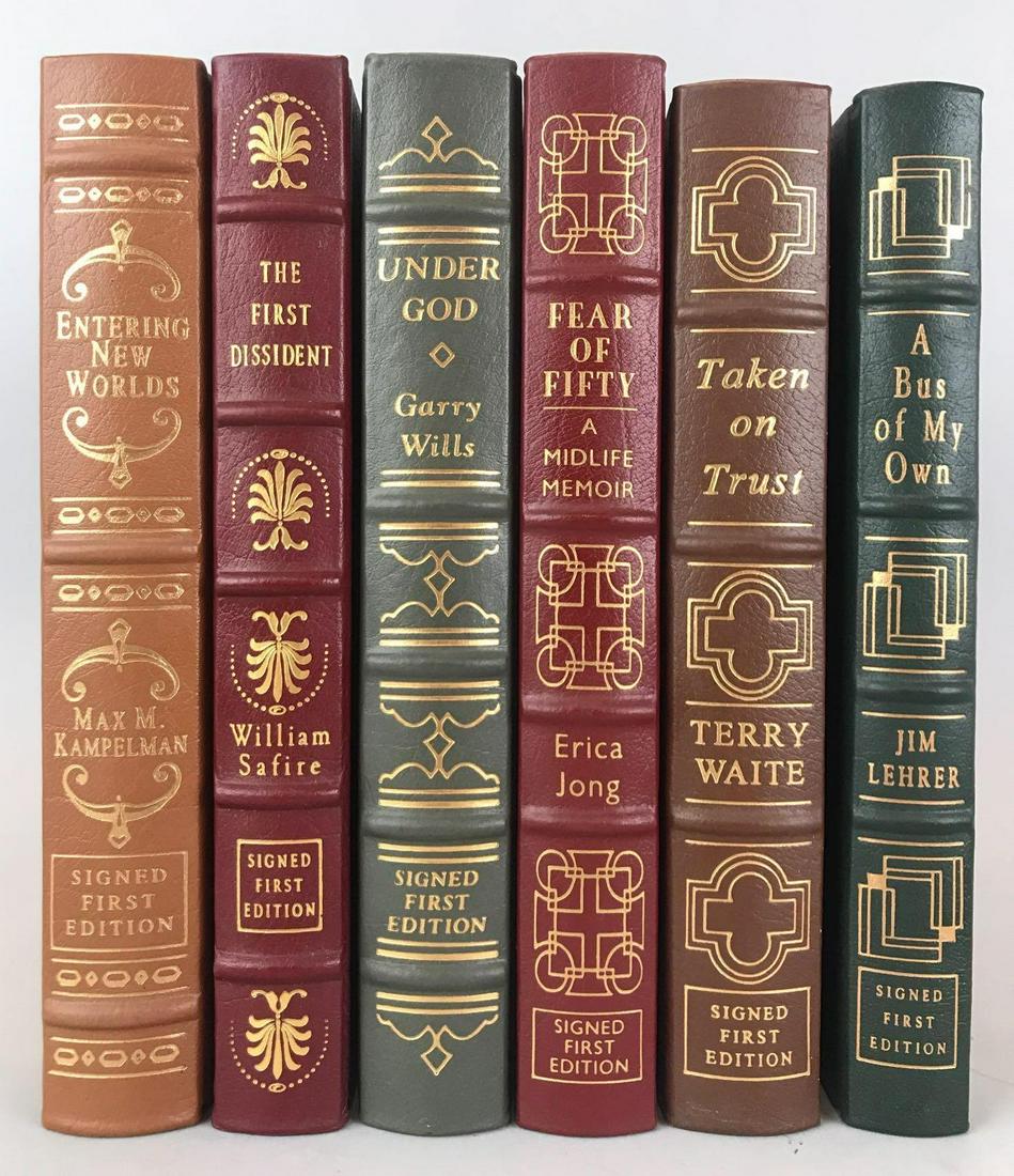 Group of 6 Signed First Editions Easton Press Books (1 of 4)