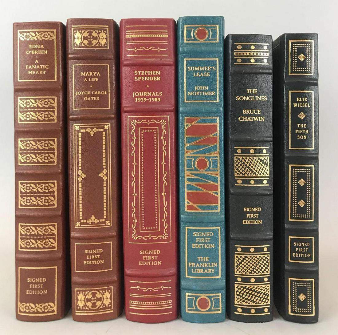 Group of 6 Signed First Editions Franklin Library Books (1 of 3)
