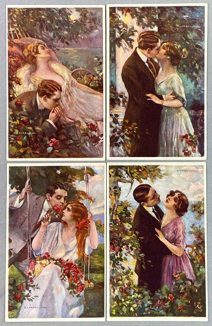 Postcards-Lovers Kissing Artist Signed (1 of 3)
