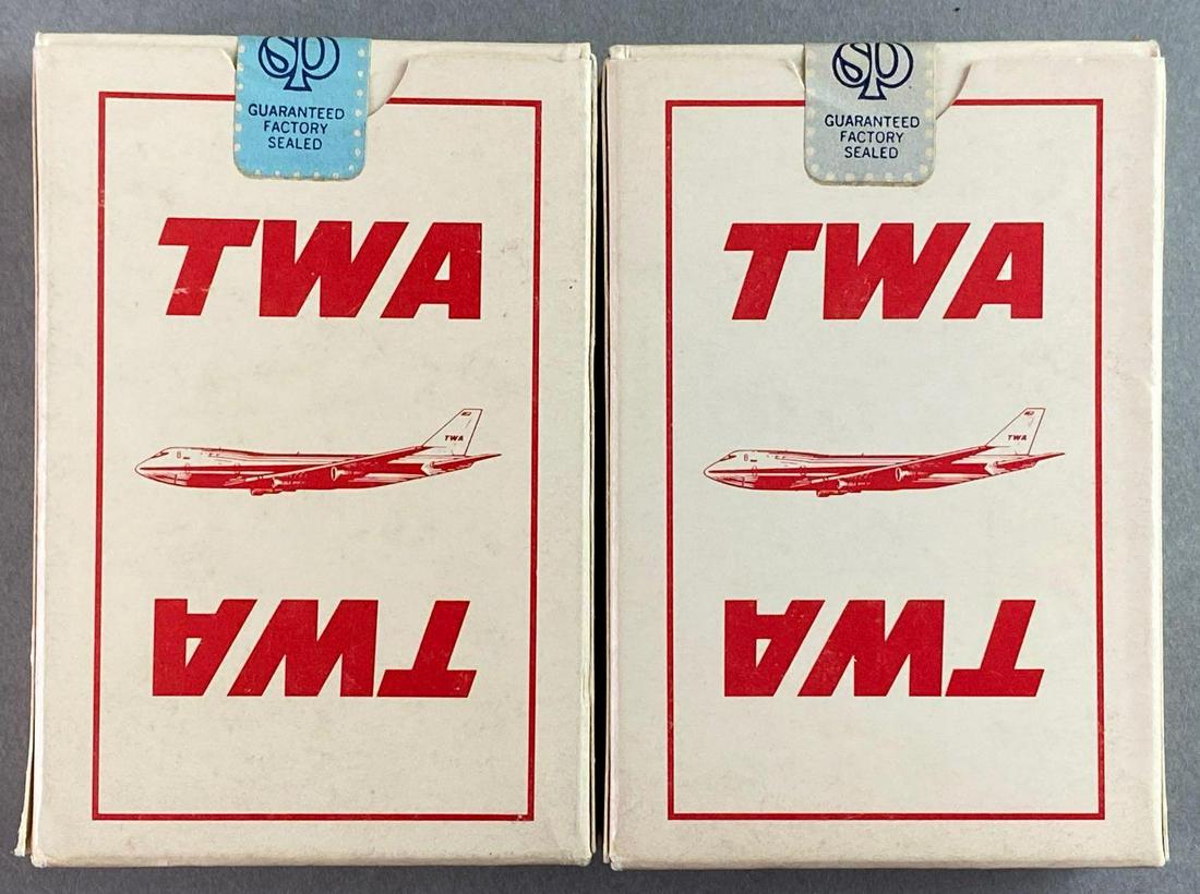 Playing Cards TWA Sealed: Group of 2.