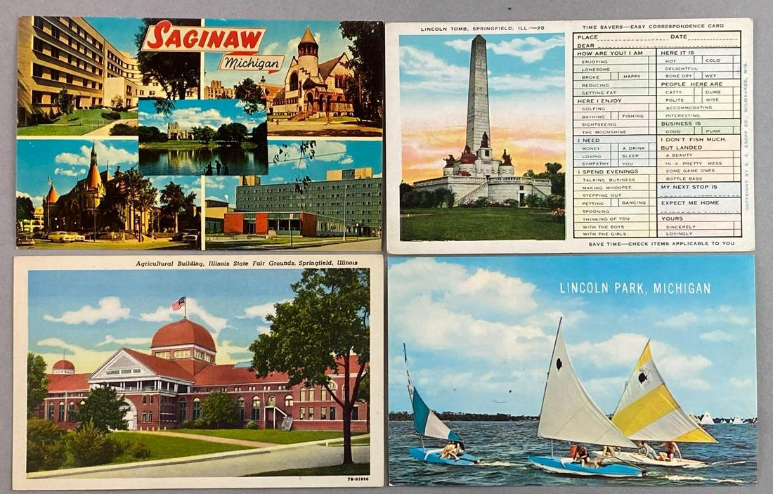 Postcards-States Illinois Michigan Indiana (1 of 4)
