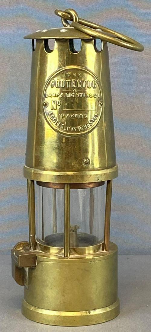 Eccles Brass Miners Lamp-The Protector (1 of 8)