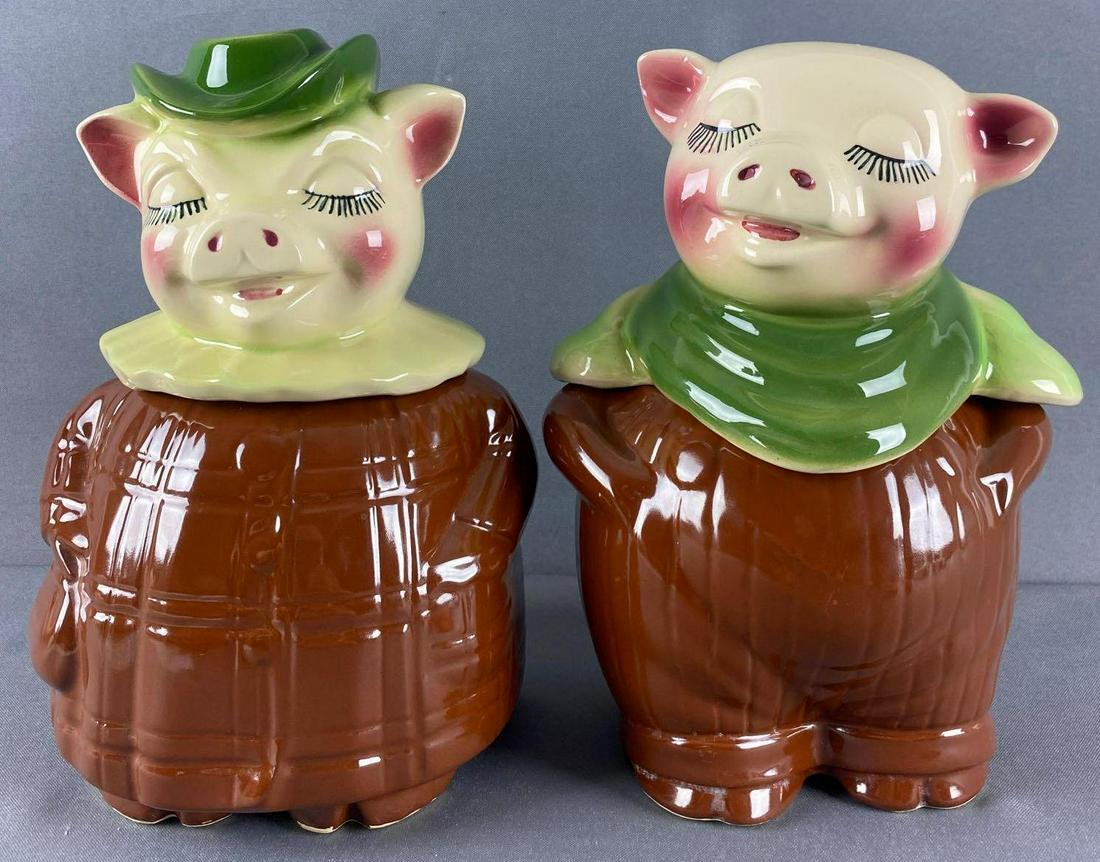 Group of 2 Shawnee Pottery coin bank/cookie jars (1 of 8)