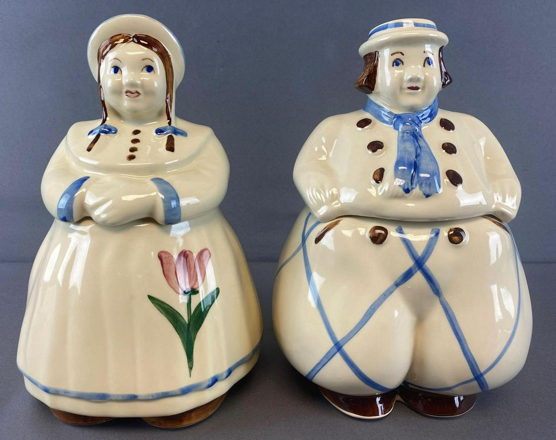 Group of 2 Shawnee Pottery cookie jars-Happy and Cooky (1 of 9)