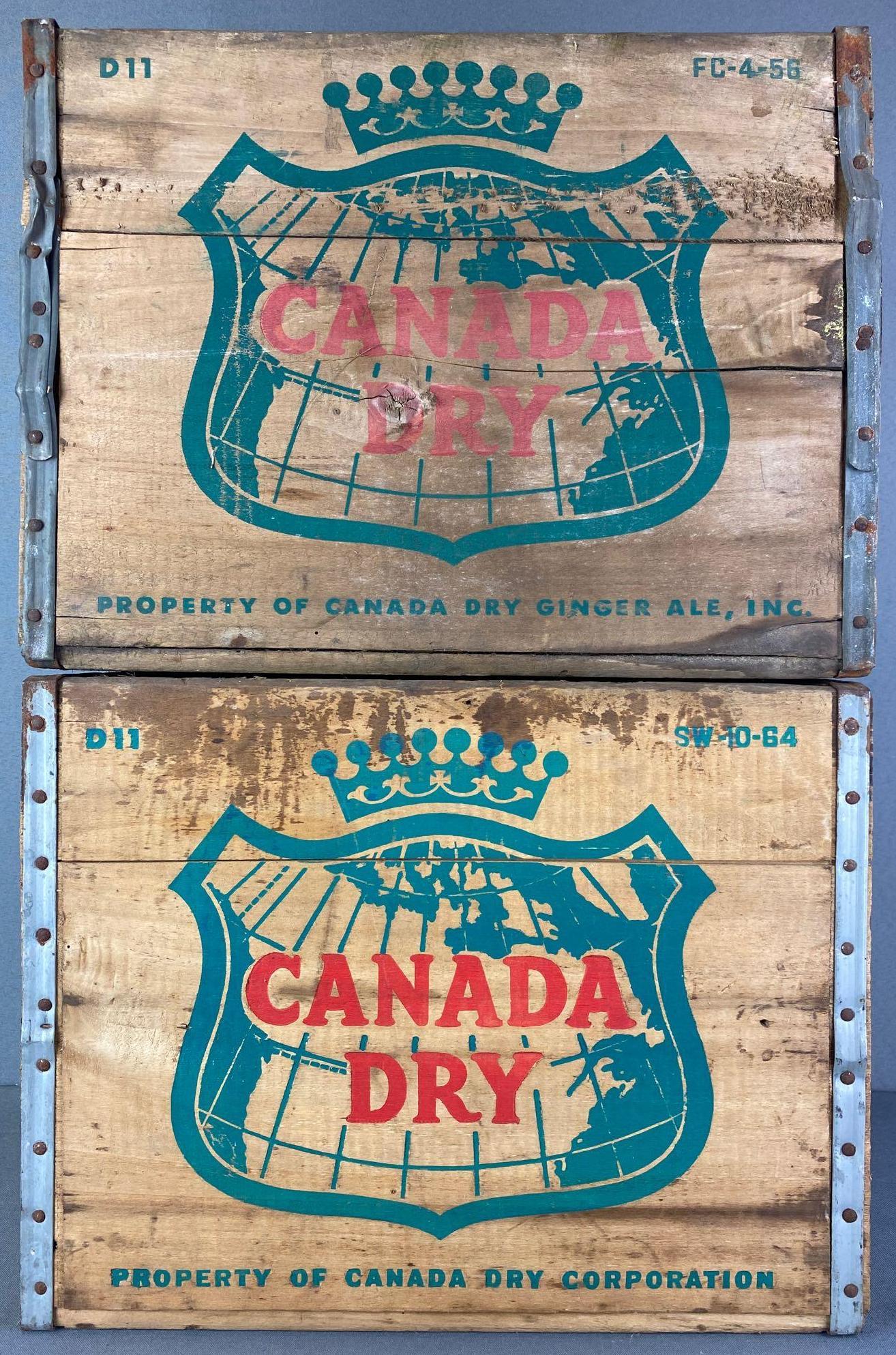Group of 2 Canada Dry Advertising Crates (1 of 6)