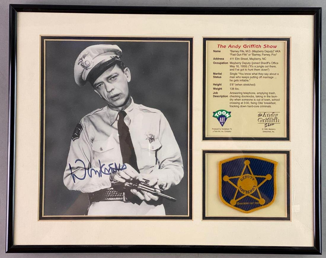 Autographed Photo of Don Knotts as Barney Fife (1 of 5)