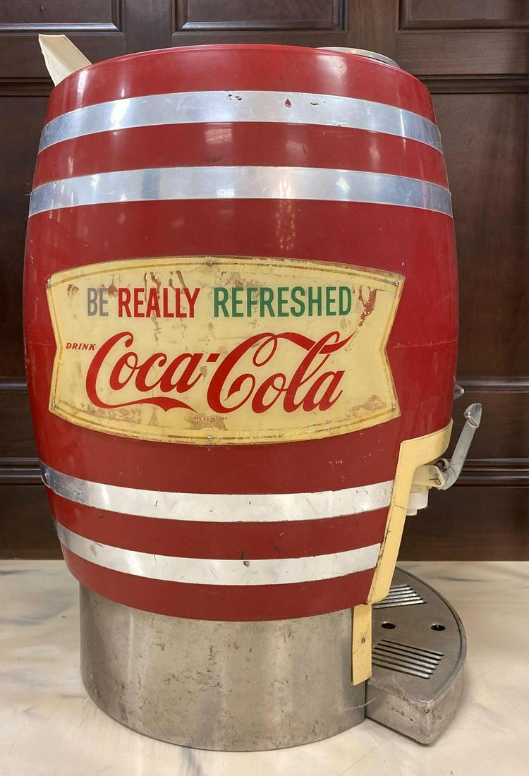 Vintage Coca Cola Multiplex Barrel Soda Dispenser (1 of 6)