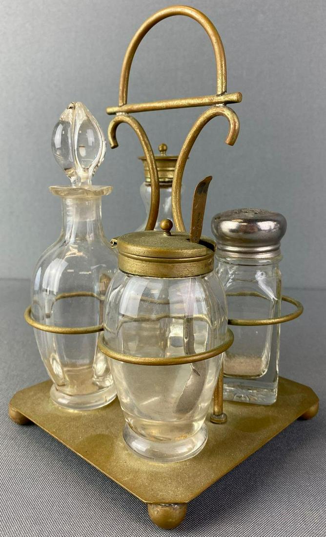 Condiment Caddy with Glass Containers (1 of 6)