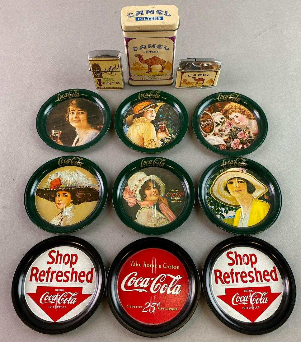 Group of Advertising Items Tobacco Camel Chesterfield (1 of 4)