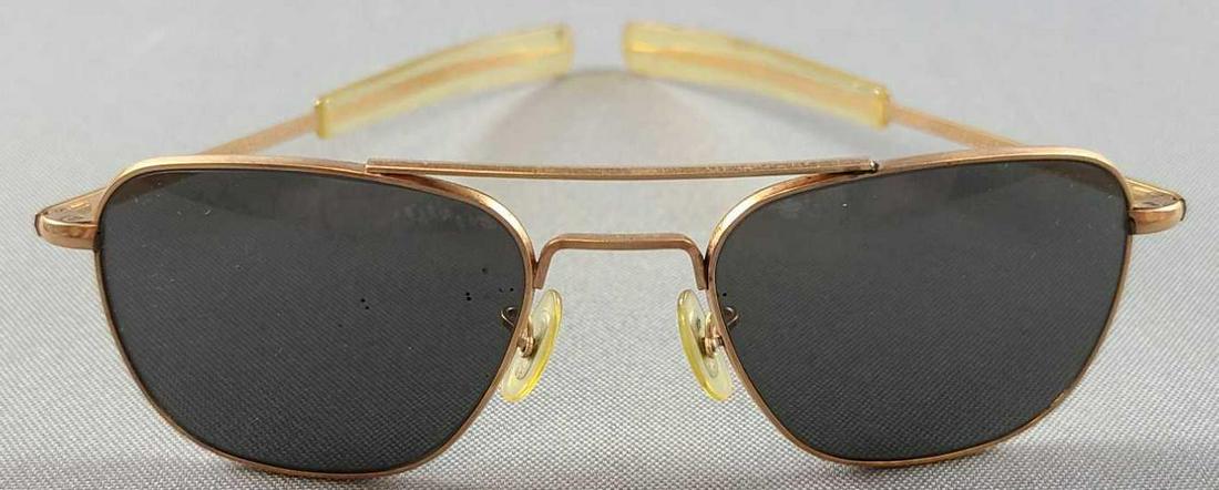 Sunglasses with case: Gold filled