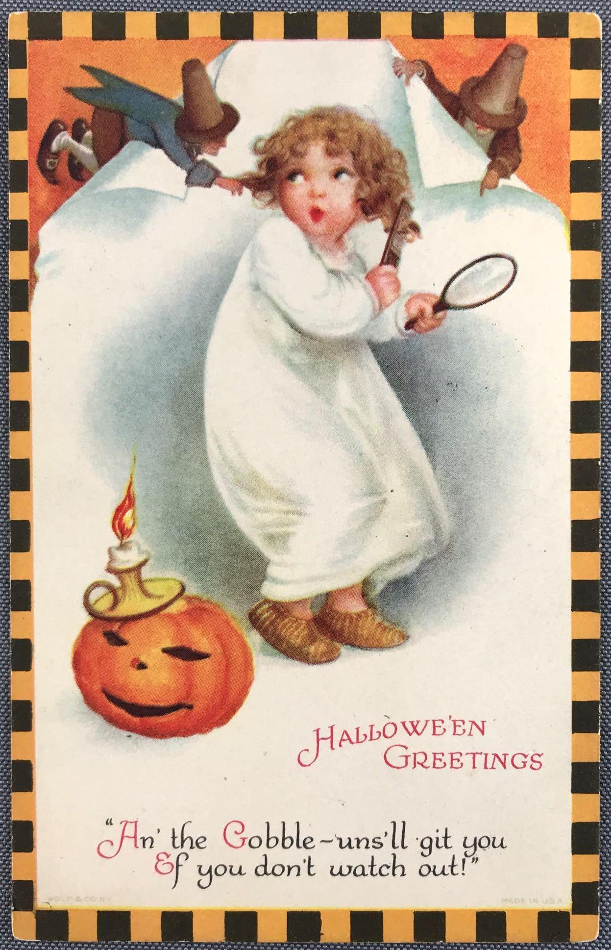 Postcard - Halloween Wolf (1 of 2)