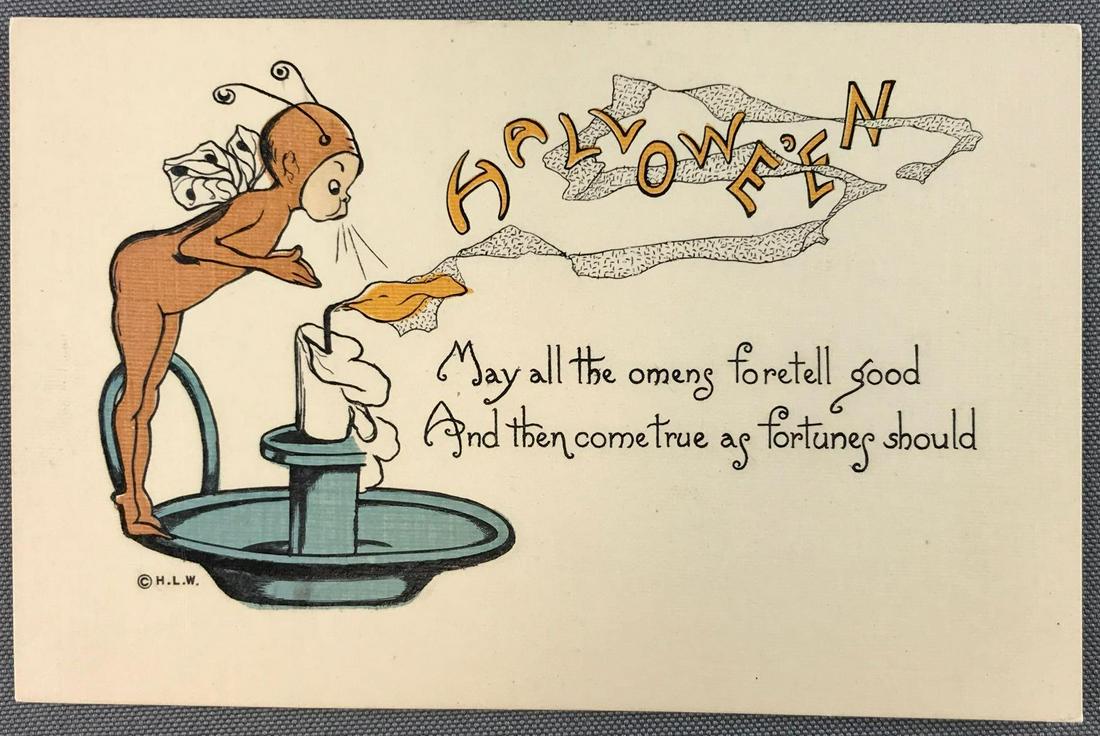 Postcard - Halloween H.L. Woehler (1 of 2)
