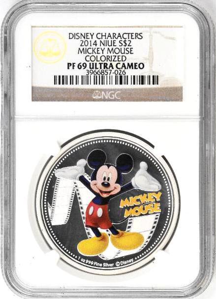 2014 NIUE $2 Mickey Mouse Colorized (NGC) PF69 Ultra (1 of 4)
