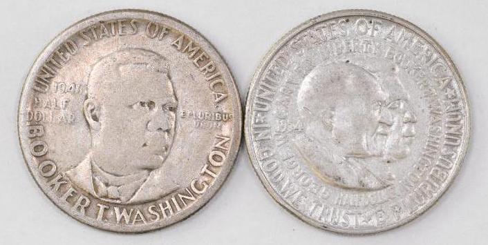 Group of (2) Early Commemorative Silver Half Dollars (1 of 2)