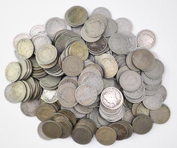 Group of (218) Liberty Head Nickels (1 of 1)
