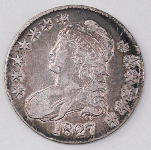 1827 Capped Bust Silver Half Dollar (1 of 2)