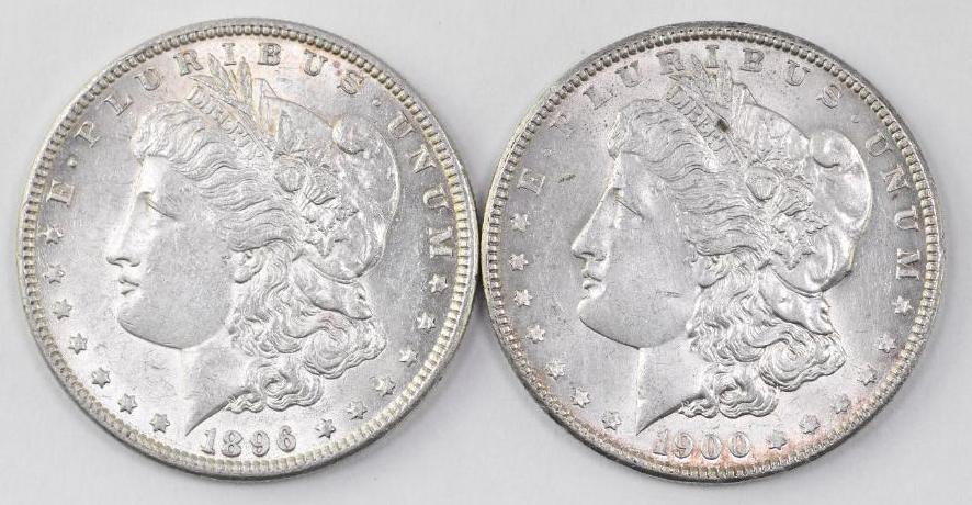 Group of (2) Morgan Silver Dollars (1 of 2)