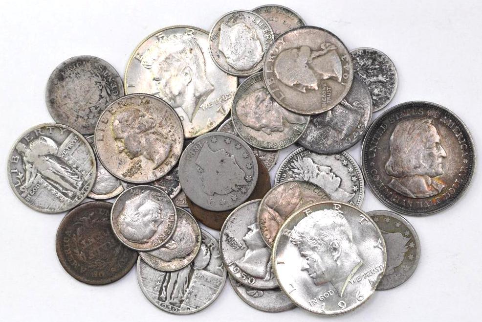 Group of (28) Misc U.S. Coins (1 of 1)