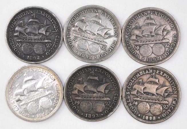 Group of (6) 1892 & 1893 Columbian Exposition (1 of 2)
