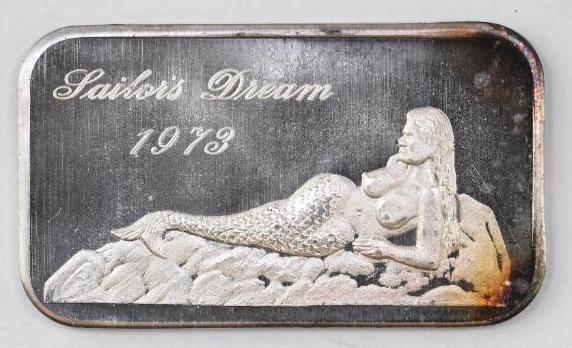 Mother Look Mint Sailors Dream Art Bar 1oz. .999 Fine (1 of 2)