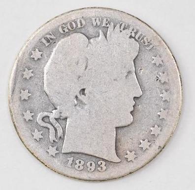 1893 S Barber Silver Half Dollar (1 of 2)
