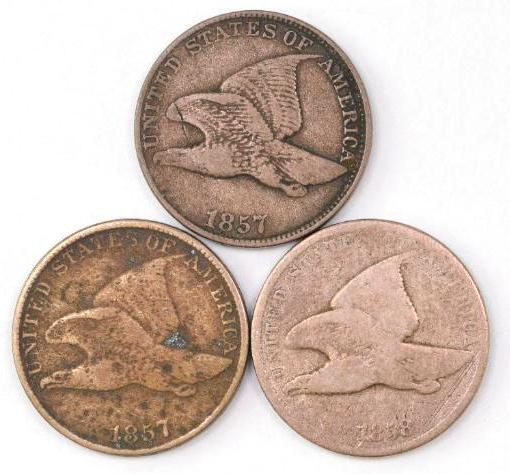 Group of (3) Flying Eagle Cents (1 of 2)