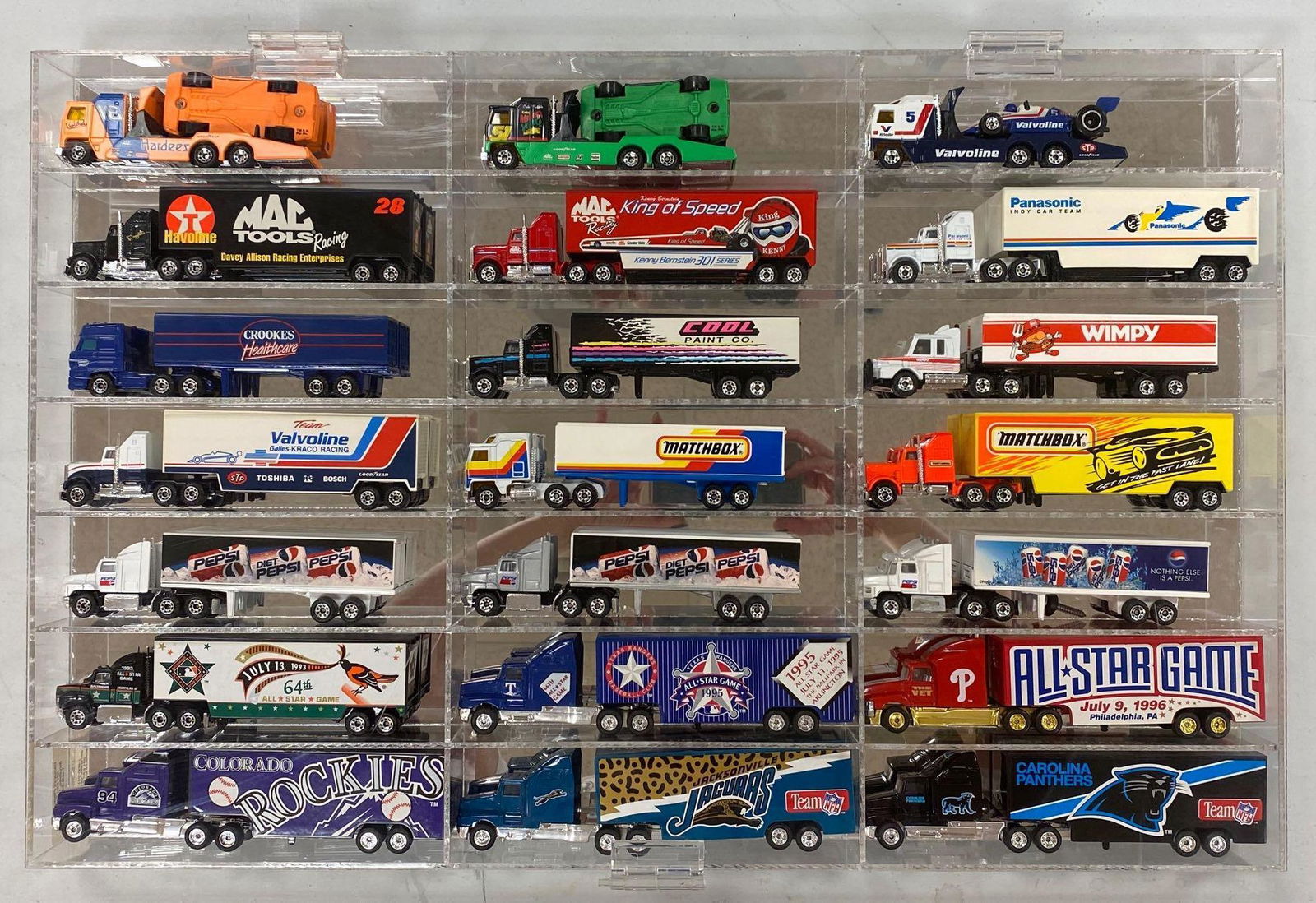 Group of 24 Matchbox Tractor-Trailers and more (1 of 4)