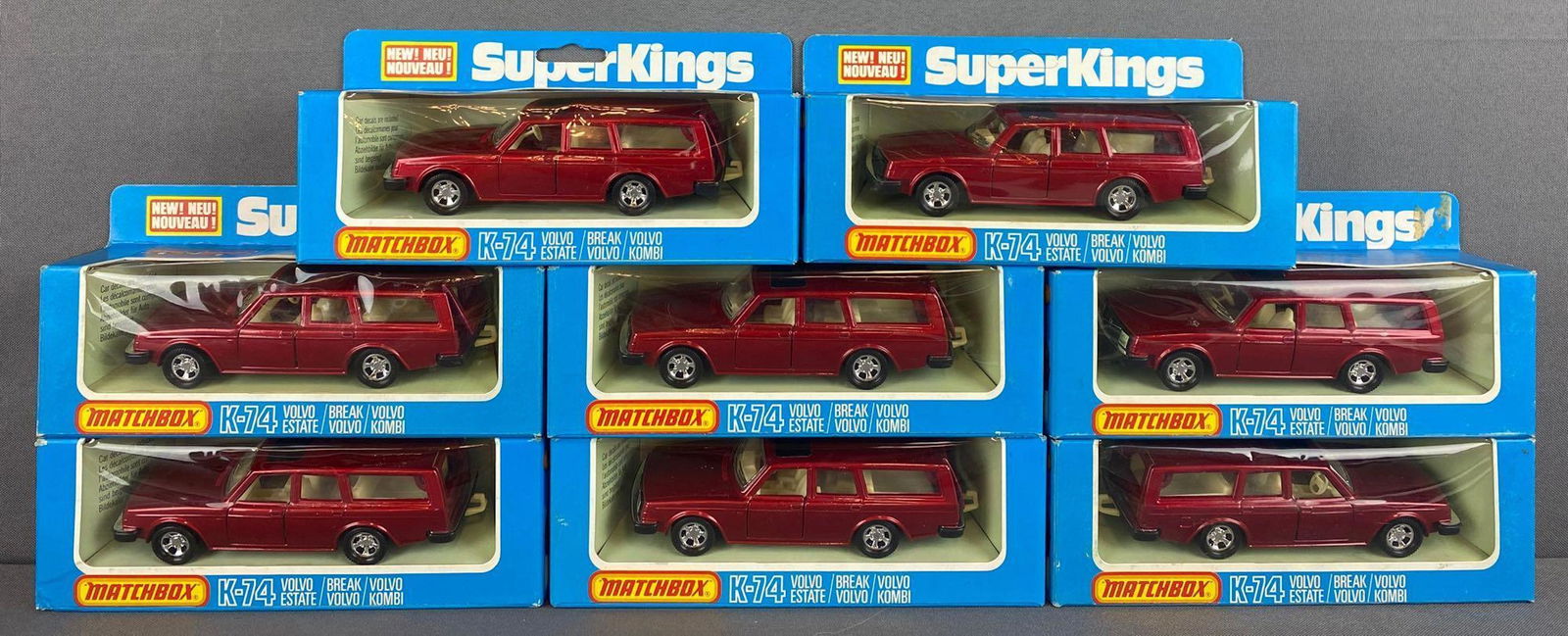 Group of 8 Matchbox Super Kings No. K-74 Volvo Estate (1 of 3)