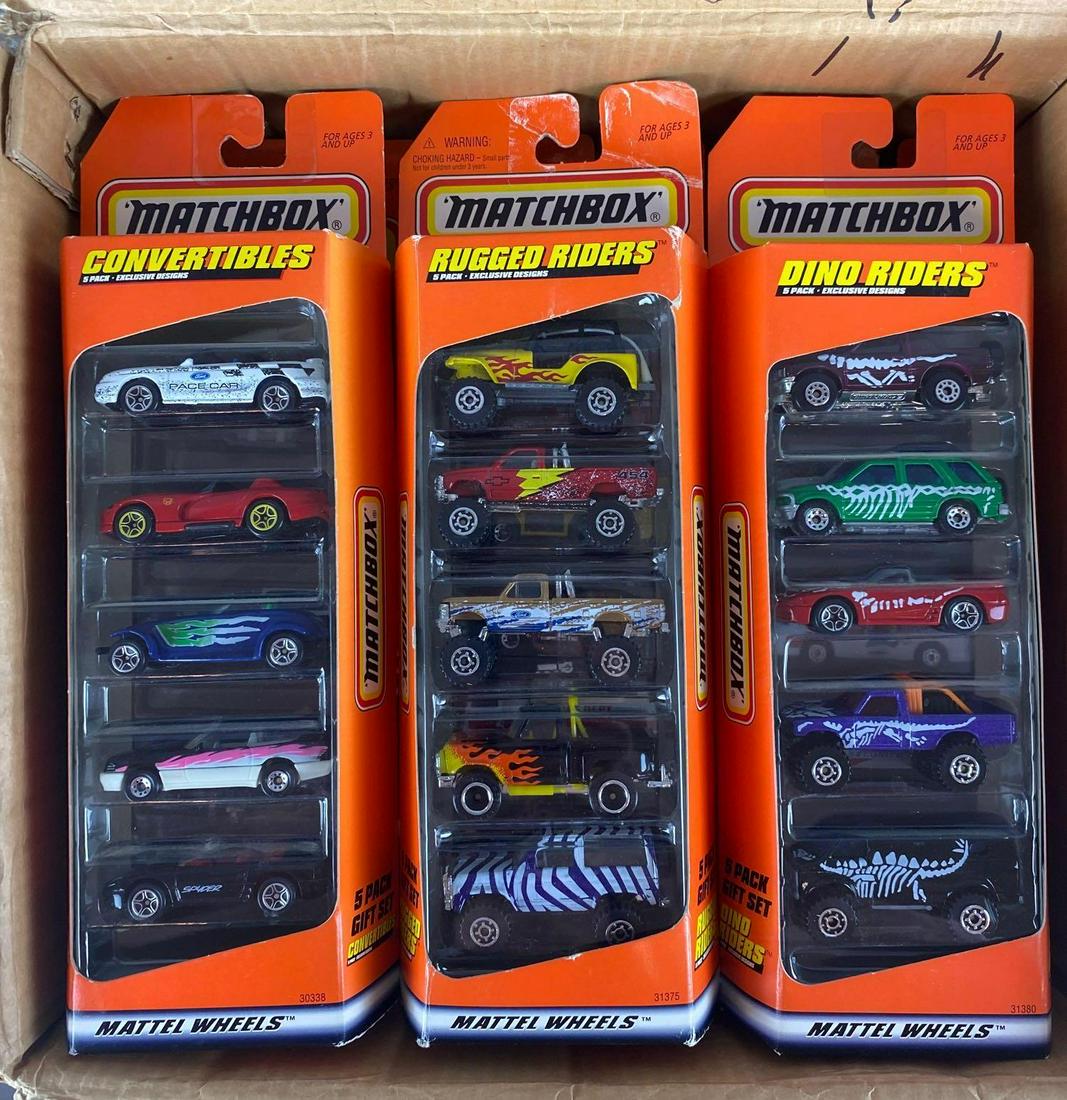 Group of 16 assorted Matchbox 5-Pack die-cast vehicles (1 of 3)