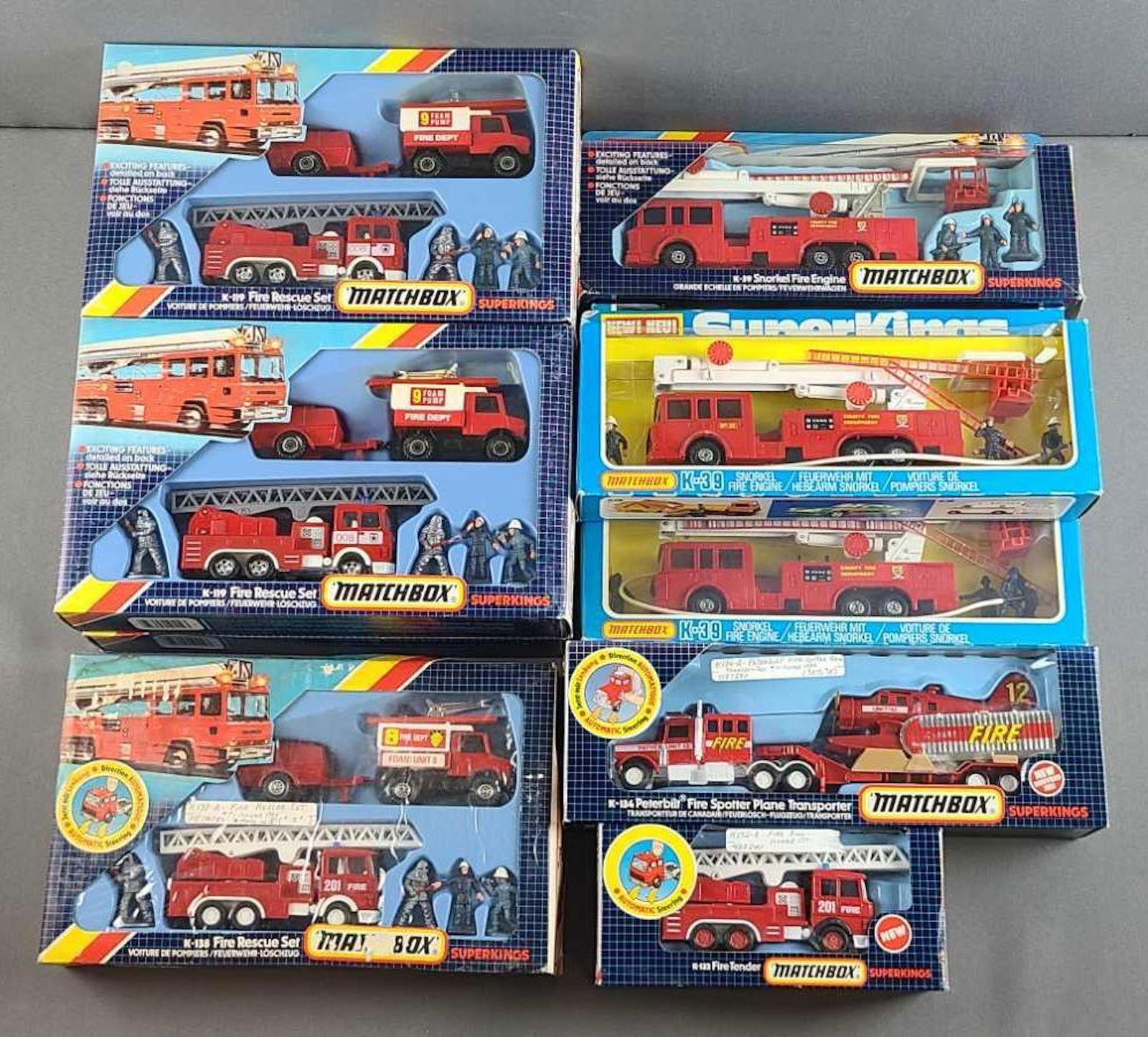 Group of 11 Matchbox SuperKings die cast firetrucks (1 of 6)