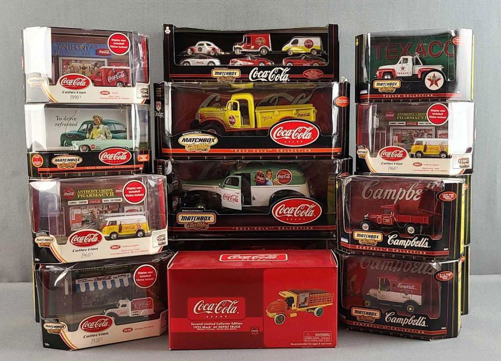 Group of 17 Matchbox Coca-Cola die cast vehicles (1 of 5)