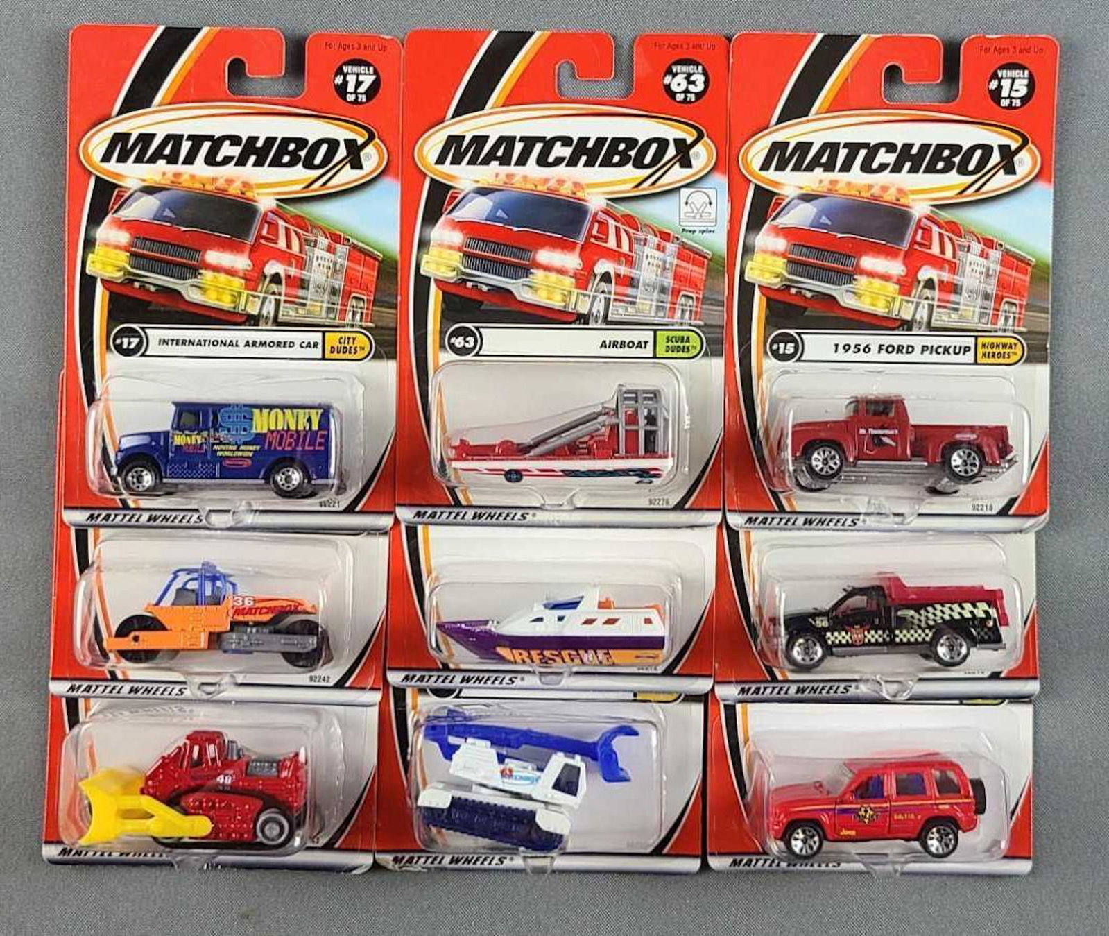 Group of 40+ Matchbox die cast vehicles: In original packaging