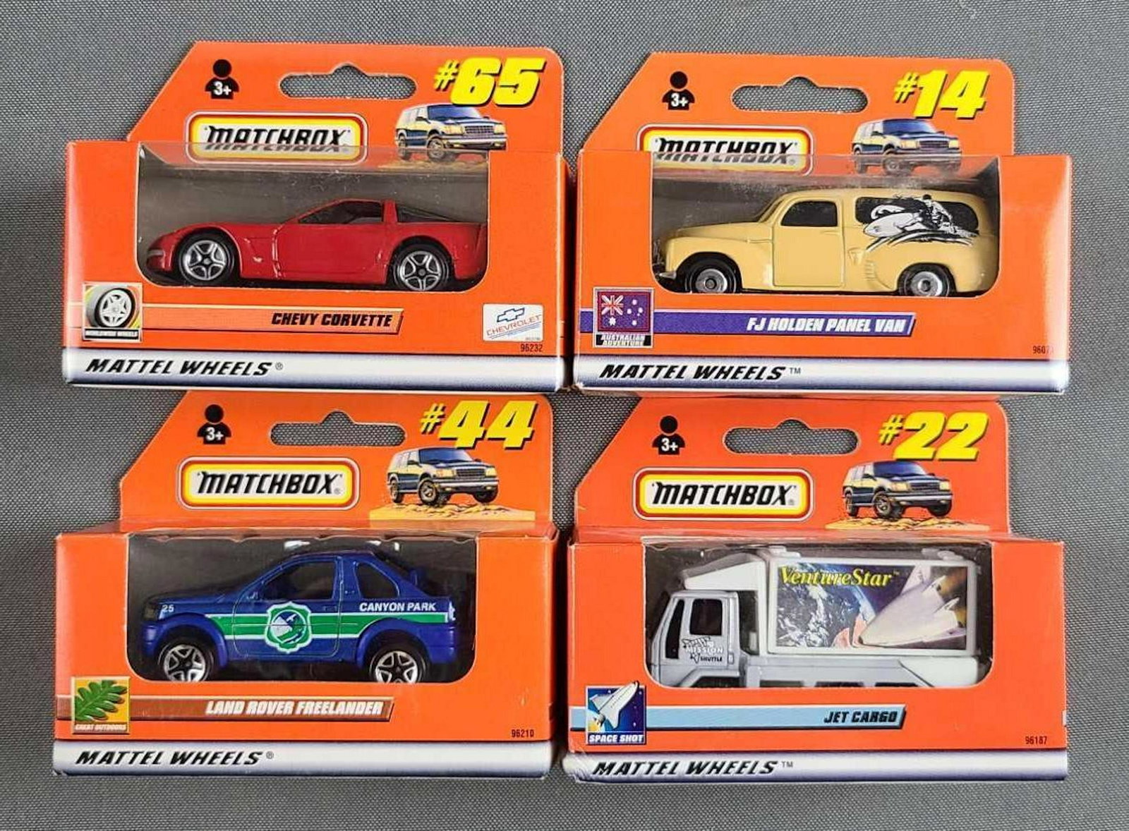 Group of 60+ Matchbox die cast vehicles: 1999-2000. Some duplicates. In original packaging.