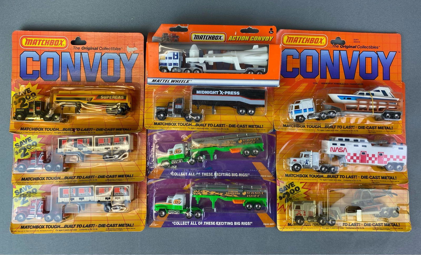 Group of 10 Matchbox Die Cast Convoy Trucks (1 of 5)