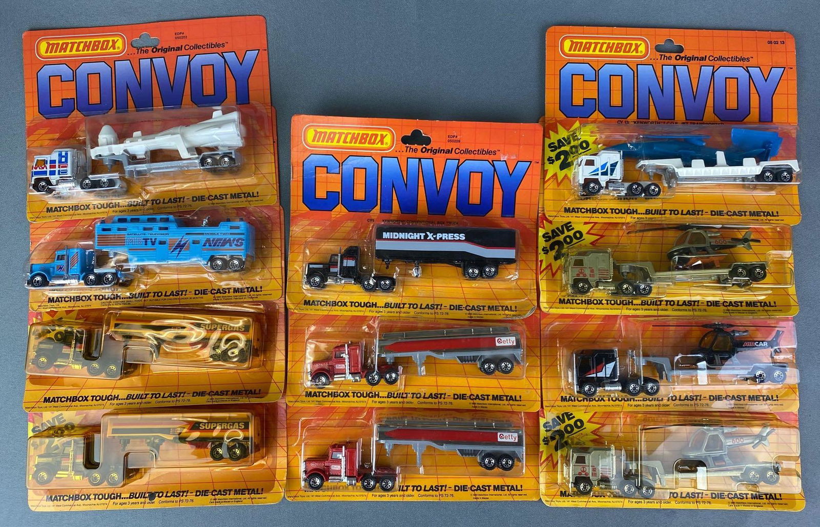 Group of 11 Matchbox Die Cast Convoy Trucks (1 of 4)
