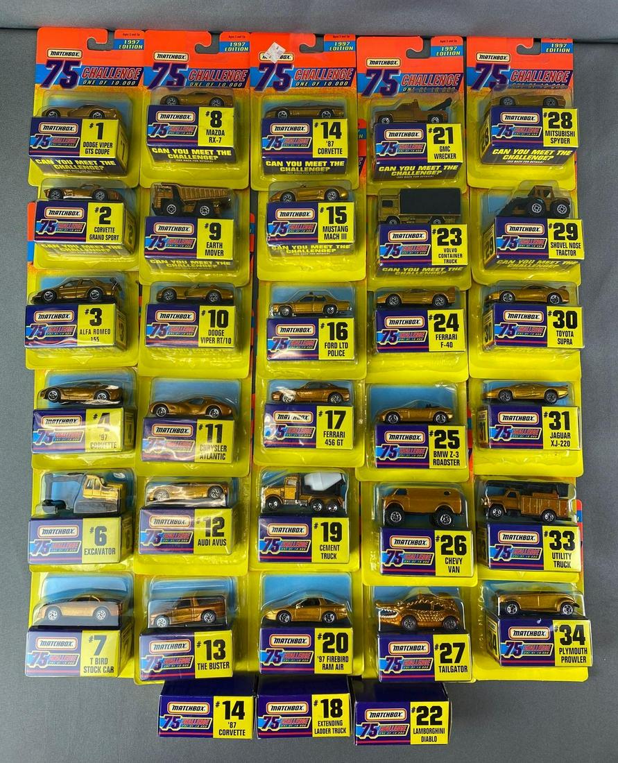 Group of 34 Matchbox Edition 75 Challenge Vehicles (1 of 7)