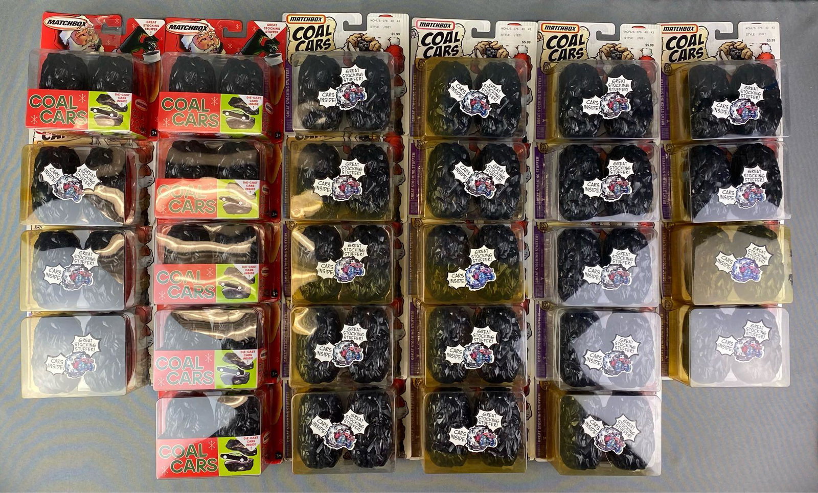 Group of 28 Matchbox Coal Cars: Includes 2005 & 2006 edition, die cast