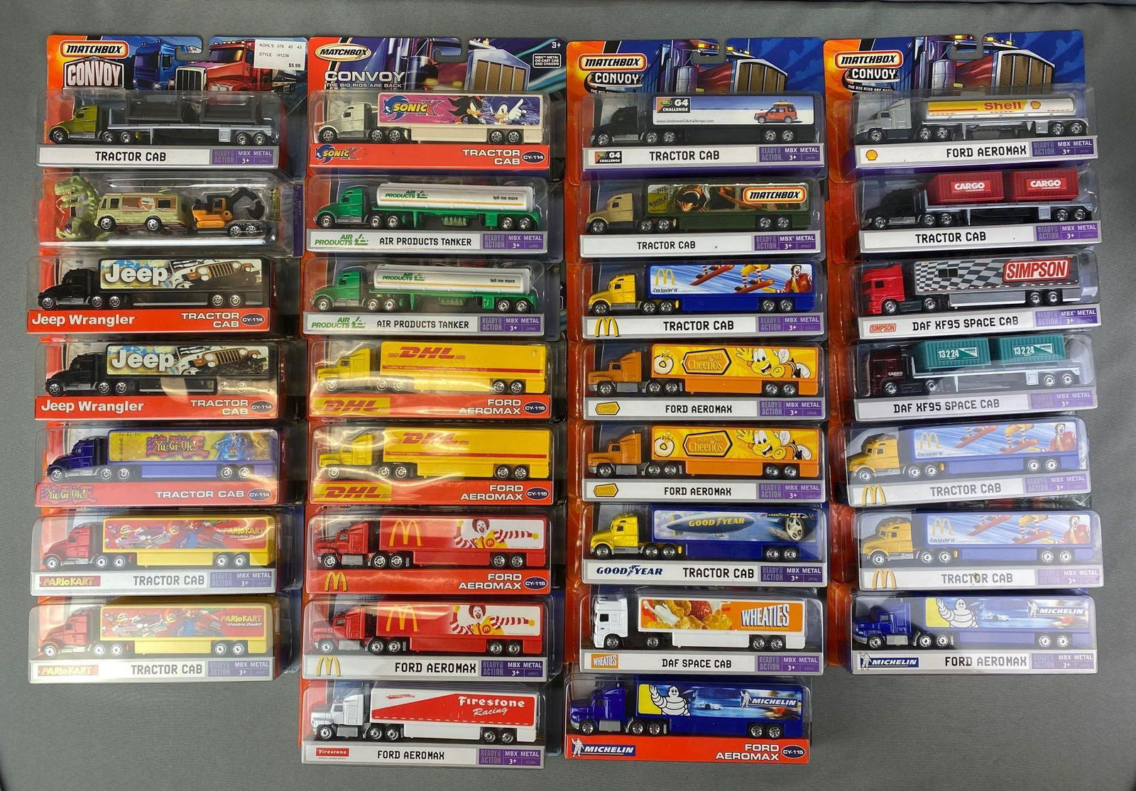 Group of Matchbox Licensed Convoy Trucks (1 of 9)