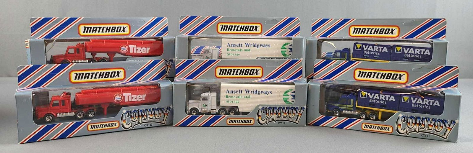 Group of 15 Matchbox Convoy die cast trucks (1 of 2)