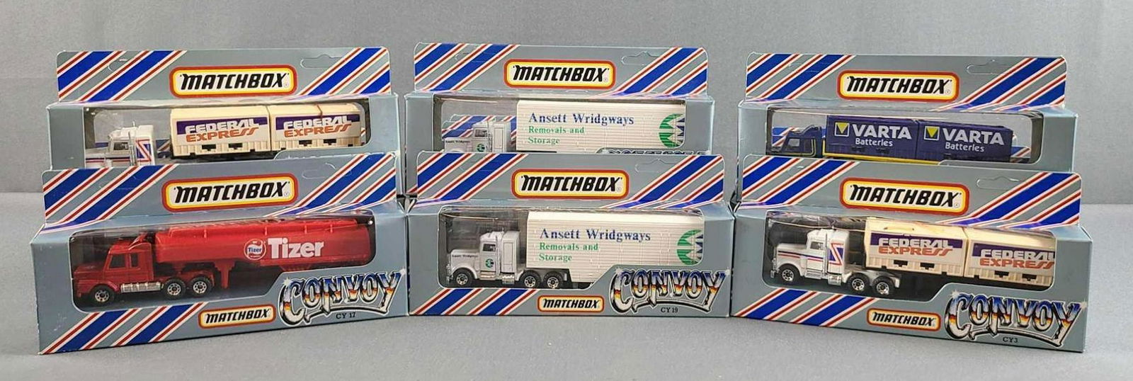 Group of 15 Matchbox Convoy die cast trucks (1 of 2)