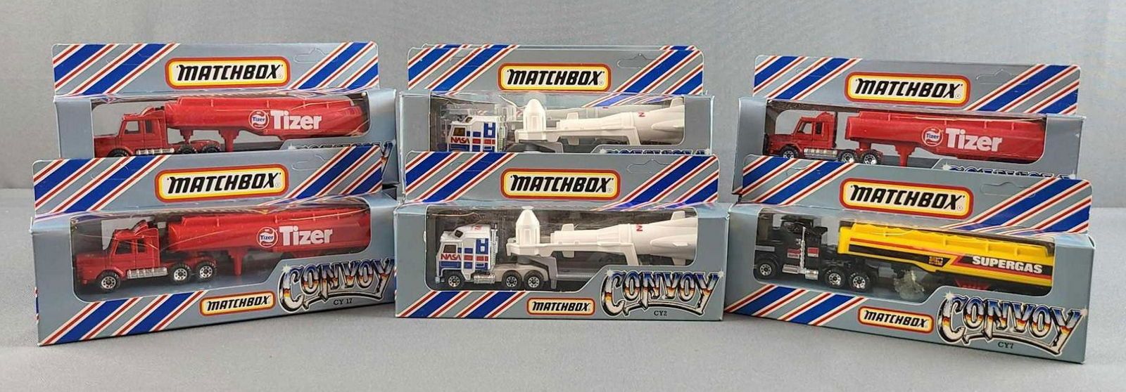 Group of 15 Matchbox Convoy die cast trucks (1 of 2)