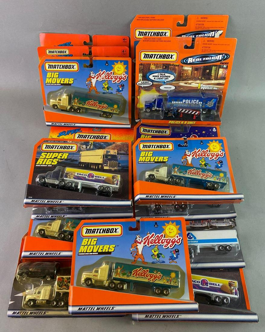 Group of 16 Matchbox Die Cast Semi Trucks (1 of 2)